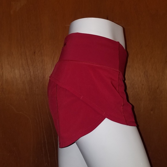 Lululemon Maroon Speed shorts - Picture 3 of 8